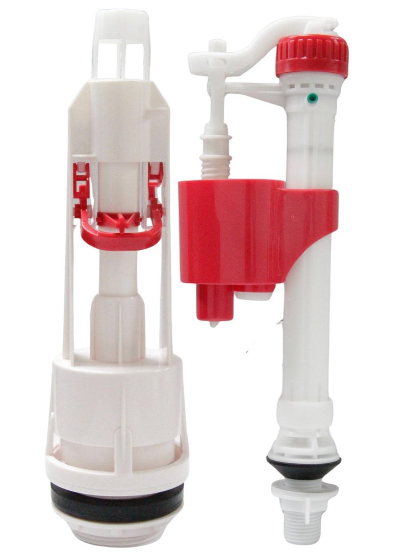 NOVEX NFS‑534B Flush System Set 1/2” Bottom Inlet  Premium British‑Inspired Toilet Flush & Fill Valve Kit Durable, Leak‑Proof, Universal Cistern Mechanism - Image 2